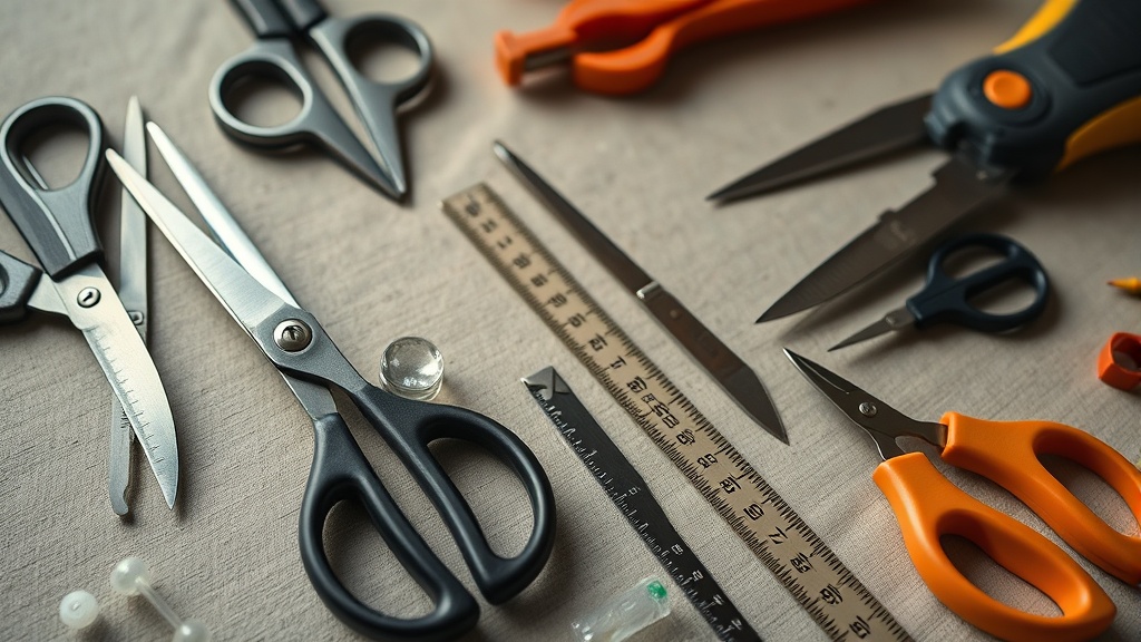 Left-handed embroidery and craft tool kits