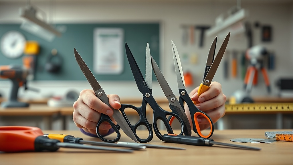 Left-handed student scissors for classrooms
